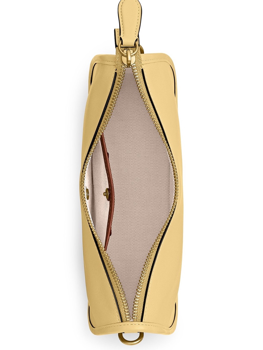Coach Waverly shoulder bag in vanilla Pebbled Leather with 2 straps + Chain Trim - Picture 8 of 9